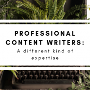 Professional Content Writers: A Different Kind of Expertise