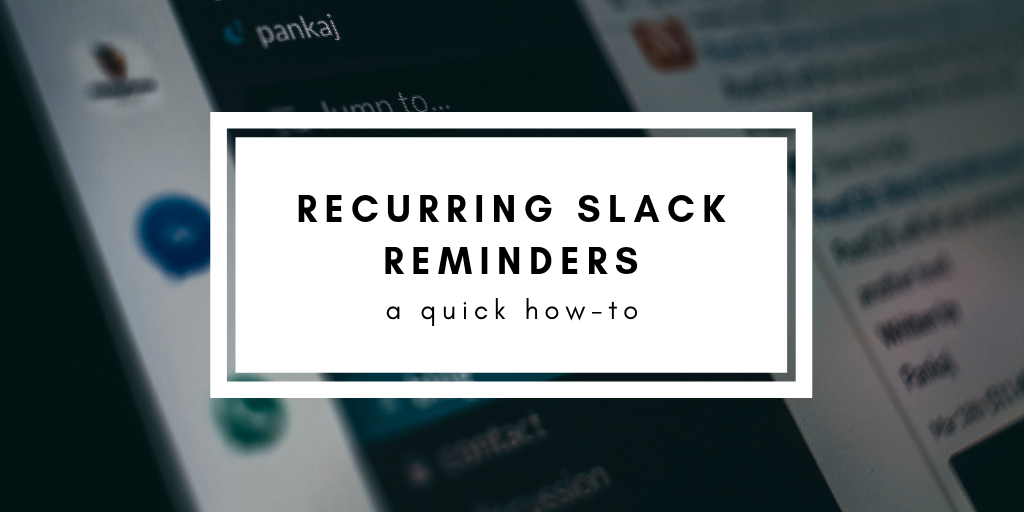 slack reminders