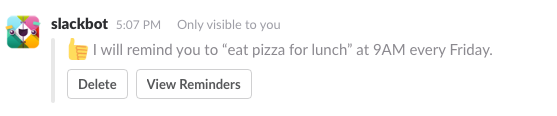 set a reminder in slack